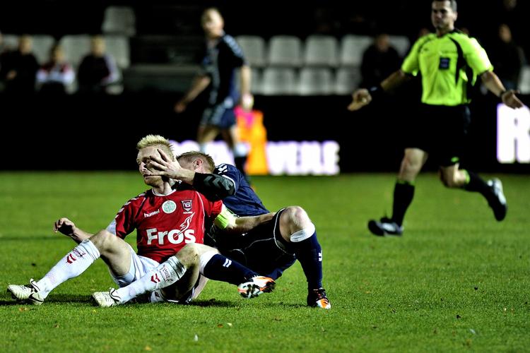 Ambitiøse. Anfører Steffen Kielstrup (t.v.) har tidligere spillet i Superligaen med Vejle. men visitten i 2006/07 og 2008/09 i den bedste række var kortvarig. 