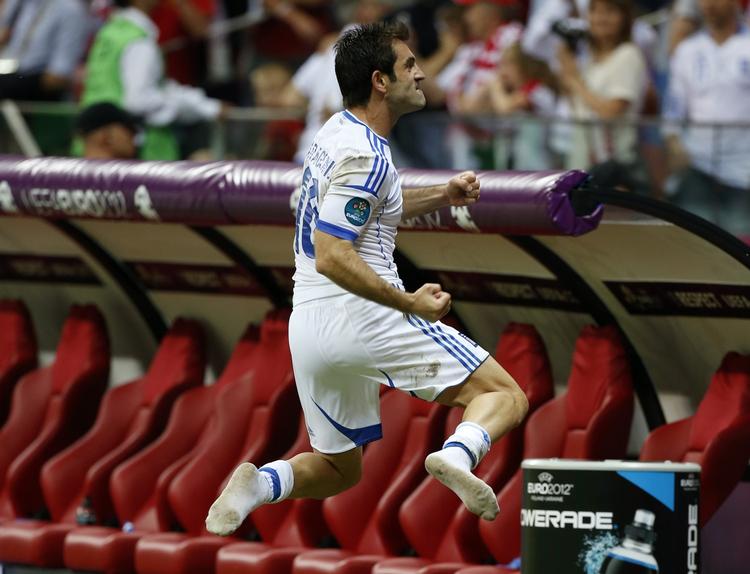 Sensation. 35-årige Giorgos Karagounis er i karrierens efterår på vej ind i et nyt EM-eventyr. 