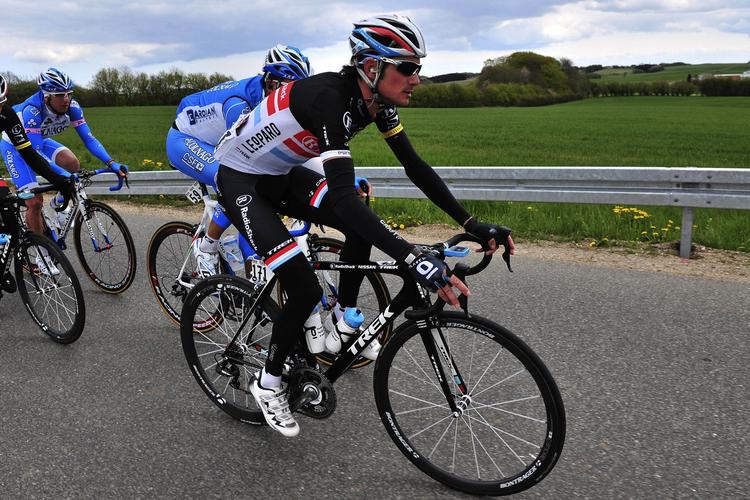 NEDTUR. Fränk Schleck havde ikke held til at fravriste Rui Costa førstepladsen i Tour de Suisse. 