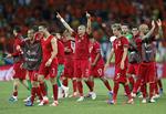 VIDERE. Portugal er overraskende klar til kvartfinalen efter sejren over Holland. 
