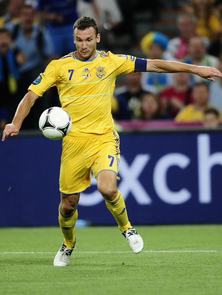 Ukampdygtig. Andrei Shevchenko kan kave spillet sin sidste landskamp. Hvis Ukraine taber til England, så er holdet ude. 