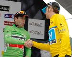 Rivaler. Evans (t.v.) blev slået i sidste uge af Bradley Wiggins. 