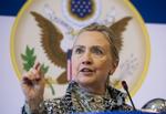 Slaver. USA's udenrigsminister Hillary Clinton kræver opmærksomhed om moderne slaveri. 