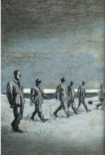 Havgus. Teddy Kristiansen er  tegneren bag de stemningsfulde billeder fra den jyske vestkyst, dengang frihedskæmpere og tyske soldater ikke just var venner. Illustration fra 'Det skjulte kort. 
