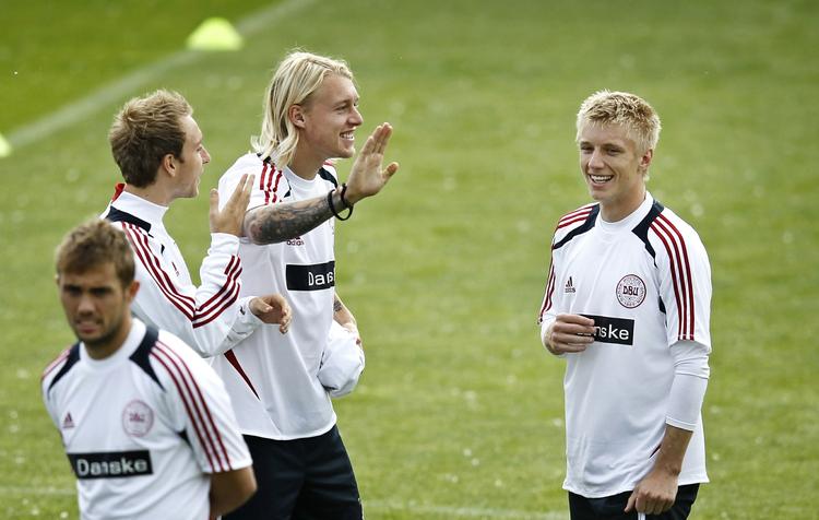 EM. 23-årige Daniel Wass (t.h.) fik ikke spilletid ved EM. Han er noteret for 6 A-landskampe. 