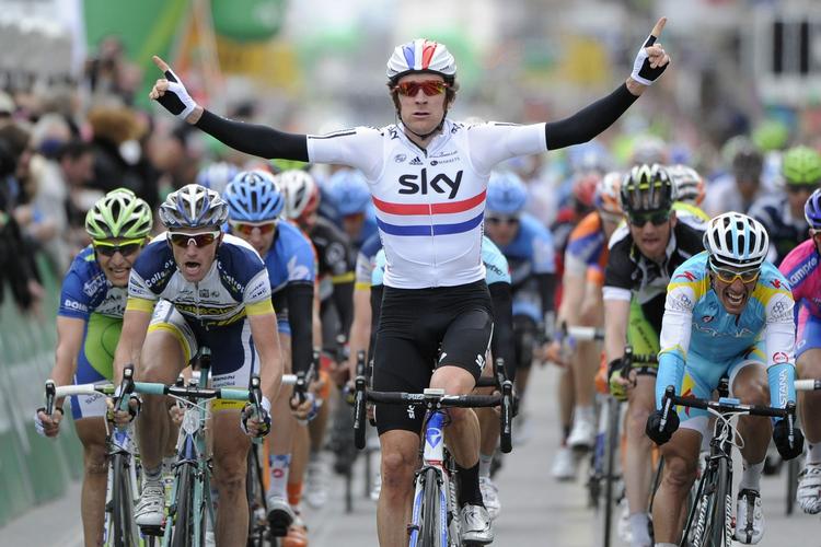 Vinder. Wiggins først over stregen i Tour de Romandie. 