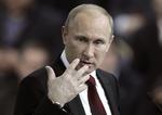 Tonedøv. Den russiske præsident er ikke Pussy Riots største fan. 