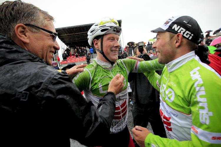 TRIUMF. Glud &amp; Marstrand havde kæmpe succes ved gårsdagens DM i linjeløb. 