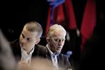 Socialist People's Party Tax Minister Thor Möger Pedersen and Party Leader Villy Søvndal. The polls have not been kind to the party following a tax reform agreement with the centre-right. Archive. 