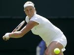 VIDERE. Petra Kvitova havde trods en svag start ingen problemer i sin første kamp ved Wimbledon. 