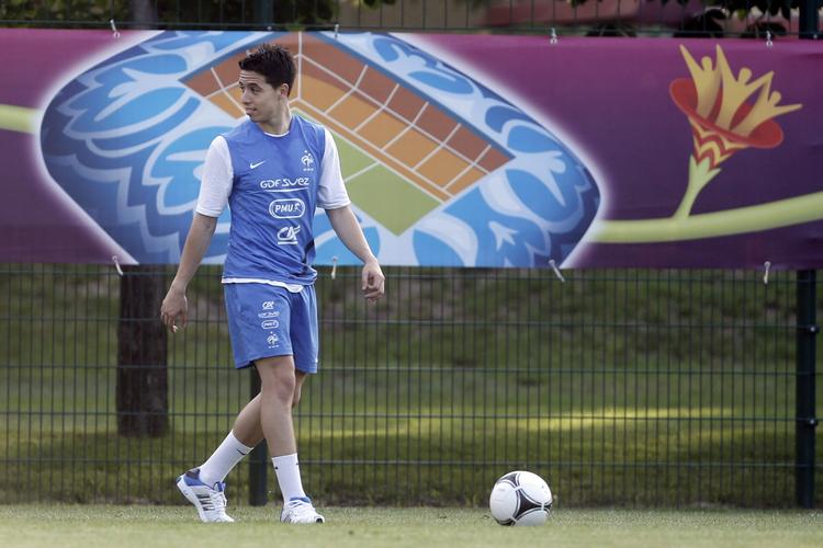 ARRIG. Samir Nasri farede i flint, da journalister ville have en kommentar fra ham efter nederlaget til Spanien i EM-kvartfinalen. 
