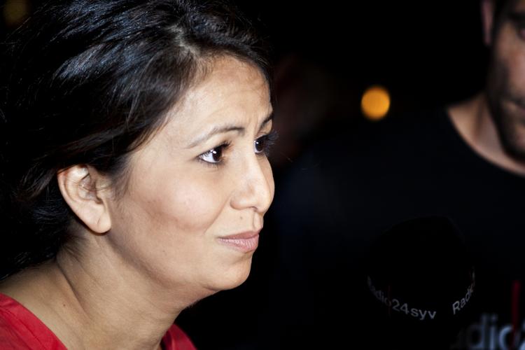 BORTREJST. Özlem Cekic (SF) havde i dag ikke mulighed for at deltage i SF's gruppemøde, da hun er i USA. 