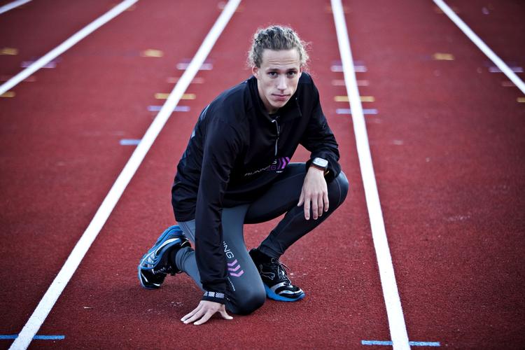 koldblodig. Andreas Bube er i sin første store mesterskabsfinale. 