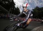 koncentration. Fabian Cancellara under den imponerende enkeltstart, der åbnede Tour de France. 