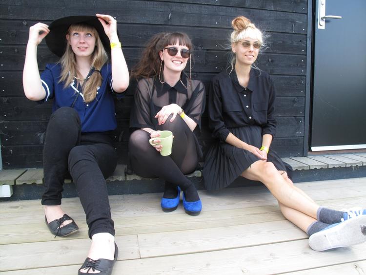 Nelson can. Signe Tobiassen, Selina Jane og Tami Harmony Panik til højre. De tre kvinder spiller på Pavilion Junior kl. 17.30. 