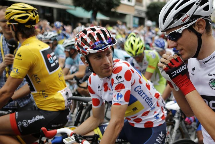 prikker. Michael Mørkøv kan med lidt held og kløgt sikre sig bjergtrøjen i Tour de France endnu en dag. 