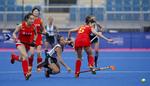 clenbuterol. Kinas hockeylandshold forbereder sig til OL på den olympiske arena i London i en træningskamp mod Argentina i maj i år. 
