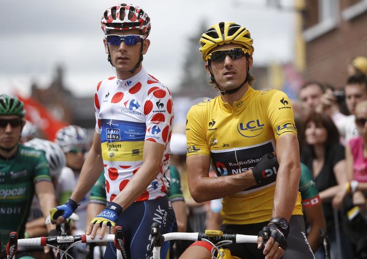 OVERRASKELSE. Michael Mørkøv (tv) har sikret Saxo Bank-Tinkoff Bank uventet succes i årets Tour de France. 