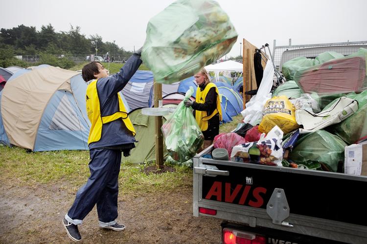 Skrald. Roskilde har held med at opdrage deres festivalgængere til at rydde op efter sig. 