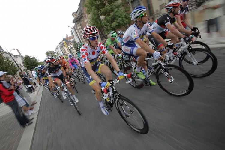 OVERRASKELSE. Michael Mørkøv har gjort opmærksom på sig selv ved at erobre bjergtrøjen i Tour de France allerede på 1. etape. 