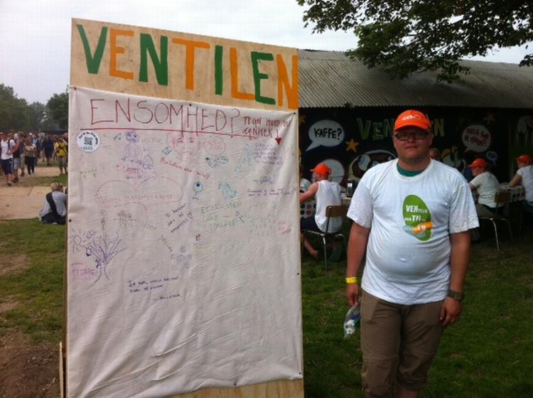 Rene Johansen er glad for at komme med Ventilen på Roskilde. 