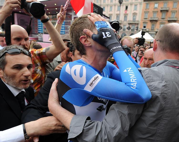 FÆRDIG. Ryder Hesjedal havde drømt om at vinde Tour de France. Nu har et styrt og alvorlige skrammer knust den drøm. 