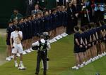 Tårer. Murrays kæreste græd med fra tilskuerrækkerne, da tennisspilleren fældede en tåre efter nederlaget i Wimbledon-finalen. 