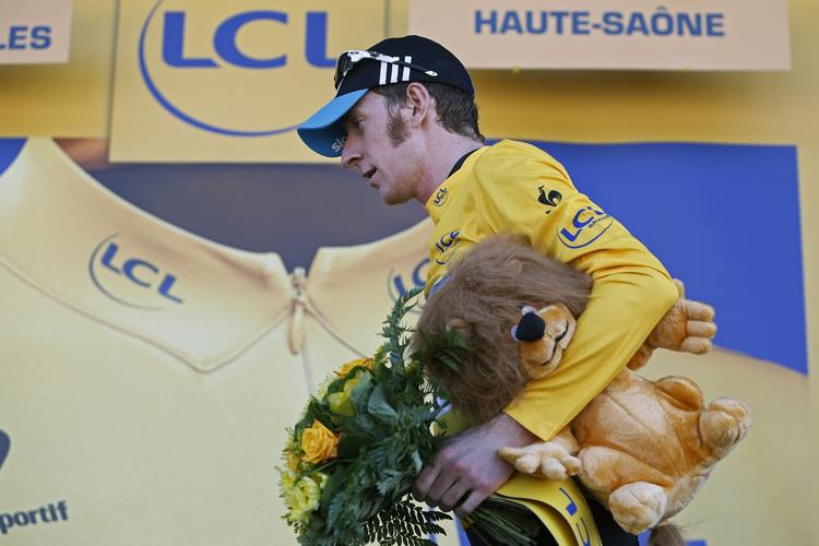 GULT. Bradley Wiggins bærer trøjen som alle Tour de France-ryttere jagter. 
