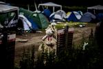 Skrald. Langt fra alle gæster på Roskilde Festival tager deres ting med sig hjem igen. 