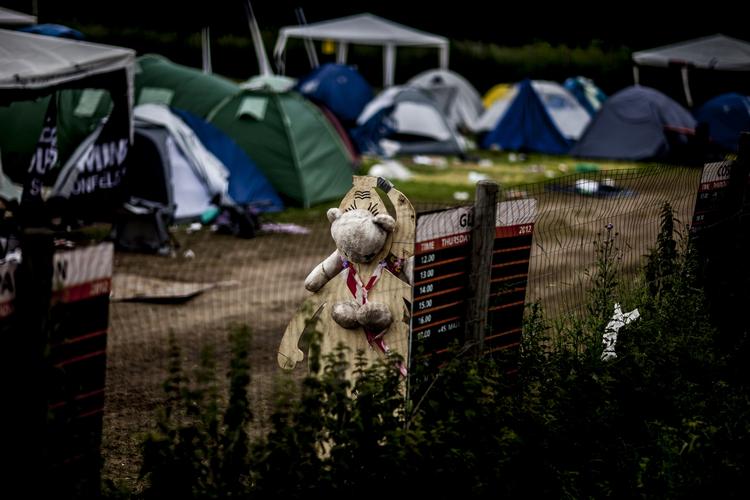 Skrald. Langt fra alle gæster på Roskilde Festival tager deres ting med sig hjem igen. 