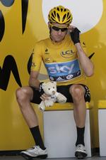 Favorit. »Jeg har fra første færd haft Bradley Wiggins som favorit, og jeg har jo ikke haft anledning til at ændre mening«, konstaterer Brian Holm. 