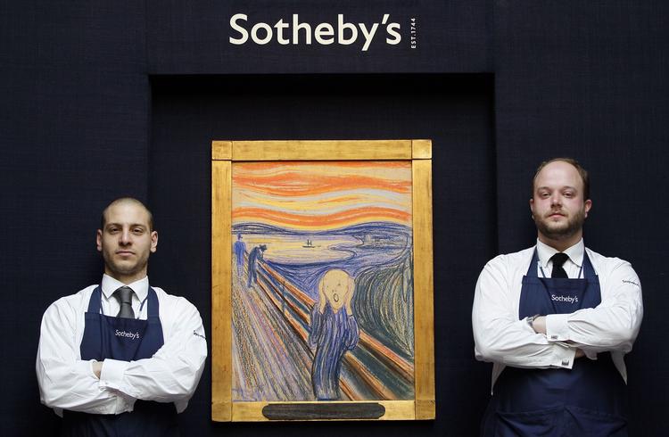 Auktion. 728 millioner kroner blev 'Skriget' solgt for. 