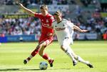 HOLDKAMMERATER. Swanseas Joe Allen (tv) kan være på vej til at Jordan Hendersons Liverpool. 
