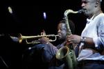 Verdensstjerne? Trompetisten Ambrose Akinmusire (til venstre) er en af de kunstnere, der får endog overvældende rosende ord med på vejen af jazzfestivalen. Men forsvinder jordforbindelsen i den begejstrerede PR-maskine? 