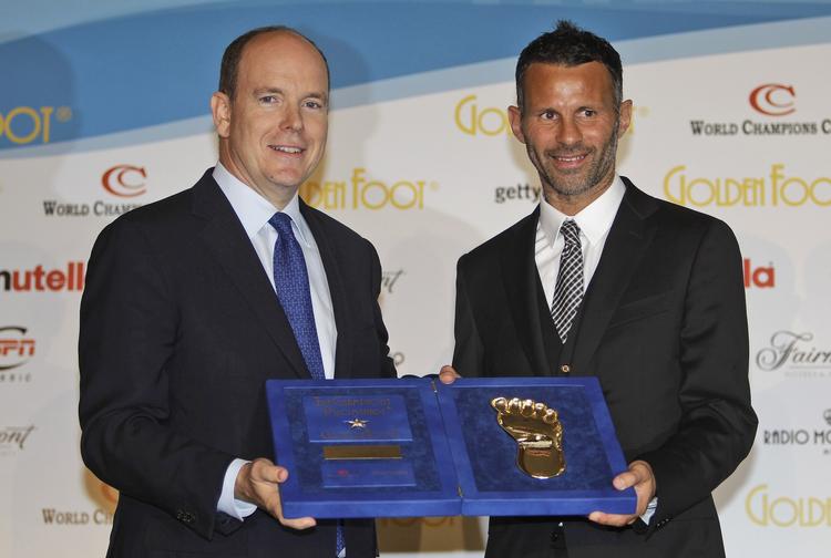 VINDER. Ryan Giggs er den seneste spiller, der er blevet hædret med Golden Foot. 