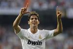 KAKÁ. Den brasilianske kreatør fejrer en af sine 20 mål for Real Madrid 