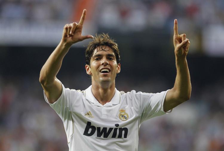 KAKÁ. Den brasilianske kreatør fejrer en af sine 20 mål for Real Madrid 