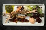 Jomfruhummer. De tre grillede jomfruhummere var  perfekt ramt i temperatur. 