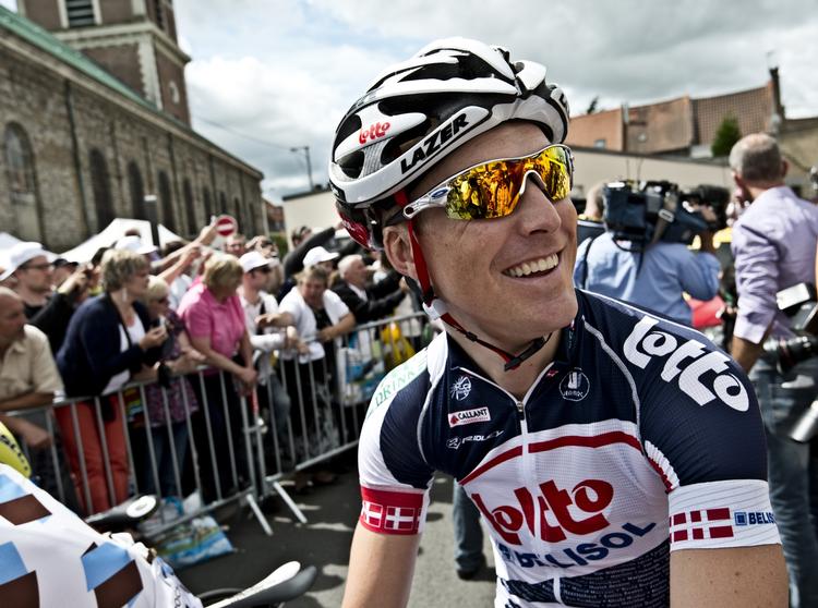 TILFREDS. Lars Bak var en lykkelig mand efter 13. etape af Tour de France 