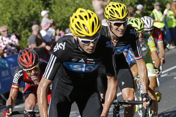 Konkurrenter: Chris Froome ligne på nuværende tidspunkt holdkammeraten Bradley Wiggins' største konkurrent til Tour-tronen. 