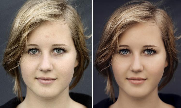 Manipulering.  Politiken har bedt Martin Moos fra firmaet The Color Club om at redigere billedet af 16-årige Anna Monnier, som Politiken interviewede til en voxpop om netop billedredigering.  »Det, jeg starter med er at shape hende lidt op; kindben, øjne, læber. Derefter går vi lidt mere ned i detaljerne og begynder at retouchere huden, fremhæve skarpheden i øjnene og munden, så vi får lidt mere dybde i billedet - inden vi slutteligt lægger lidt color grading på«. 