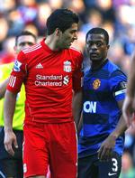 Gerningsstedet. Luis Suárez' verbale angreb på Patrice Evra fandt sted i oktober 2011 på Anfiled i Liverpool. 