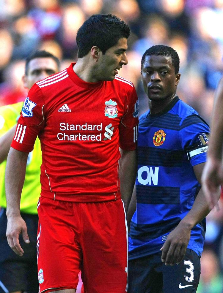 Gerningsstedet. Luis Suárez' verbale angreb på Patrice Evra fandt sted i oktober 2011 på Anfiled i Liverpool. 