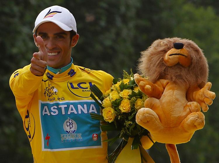 Pistolero. Alberto Contador mener, han har skudt papegøjen. Arkivfoto. 