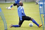 Ude. Dame N'Doye har muligvis spillet sin sidste kamp for FCK. Han er småskadet - og på vej væk fra klubben. 