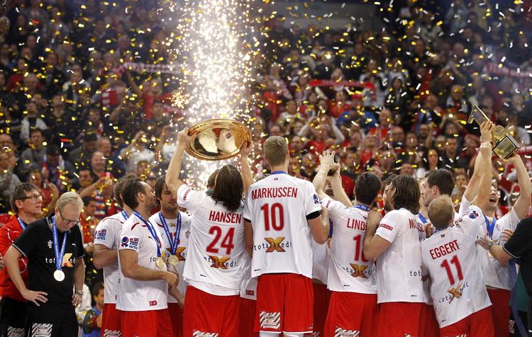 Triumf. Hvis alt flasker sig, så tager håndboldmændene til VM med status som olympiske mestre. 