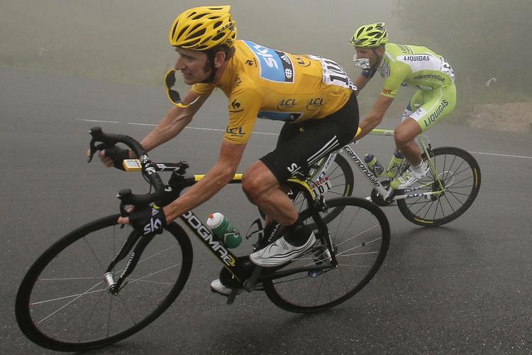 STJERNE. Bradley Wiggins fører i øjeblikket an på de franske landeveje. 