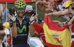 COMEBACK. Alejandro Valverde var hurtigst af alle på den sidste bjergetape i Tour de France. 