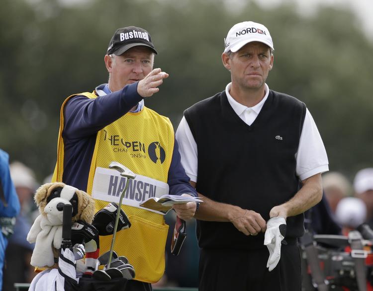 SKEPTISK. ANders Hansen kunne ikke følge op på gårsdagens fine spil ved British Open. 