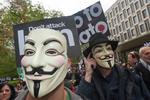 Anonymous. Aktivist-bevægelsen har endnu ikke taget stilling til 3F-angrebet. 